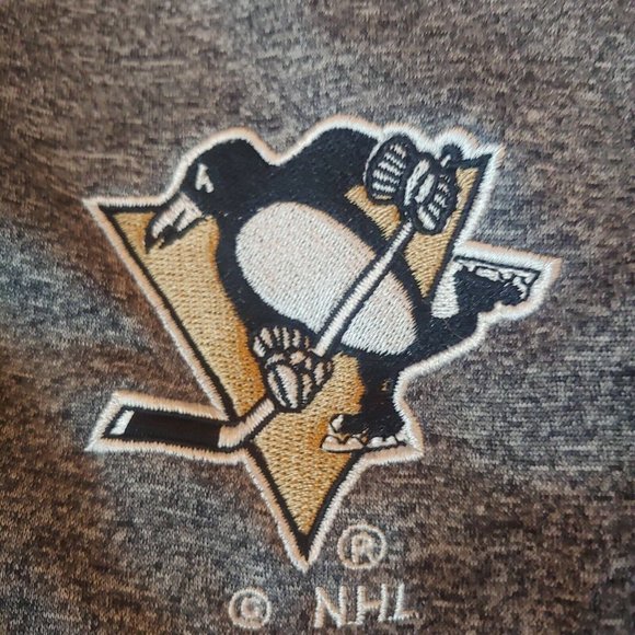 Pittsburgh Penguins NHL Knights Apparel Men XL Sweatshirt Pullover 1/4 Zip Gray - Picture 2 of 8